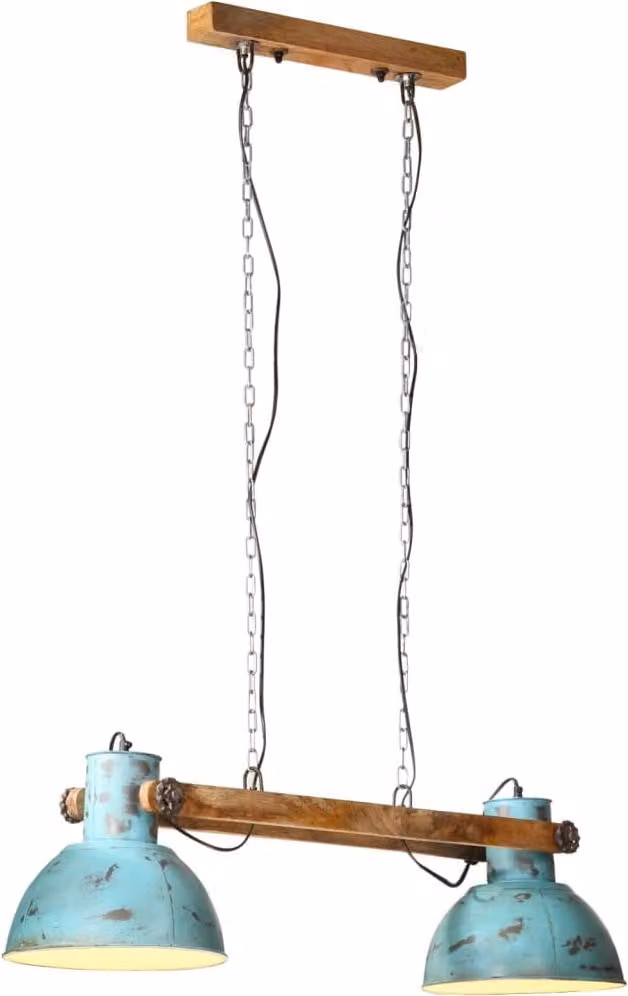 vidaXL Lampada a sospensione 25 W Blu 85x28x109 cm E27