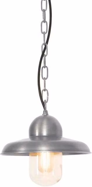 Lampada a sospensione esterna Somerton nichel E27 Elstead
