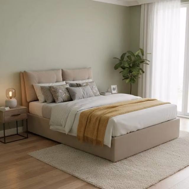 Letto Matrimoniale Aylyn Talamo Italia con Materasso Incluso, Base con Contenitore a Alzata, Grigio