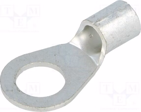5 connettori a crimpare per cavi, adatti a cavi da 6 a 10 mm², con terminale M8, modello GS8-10, non isolati