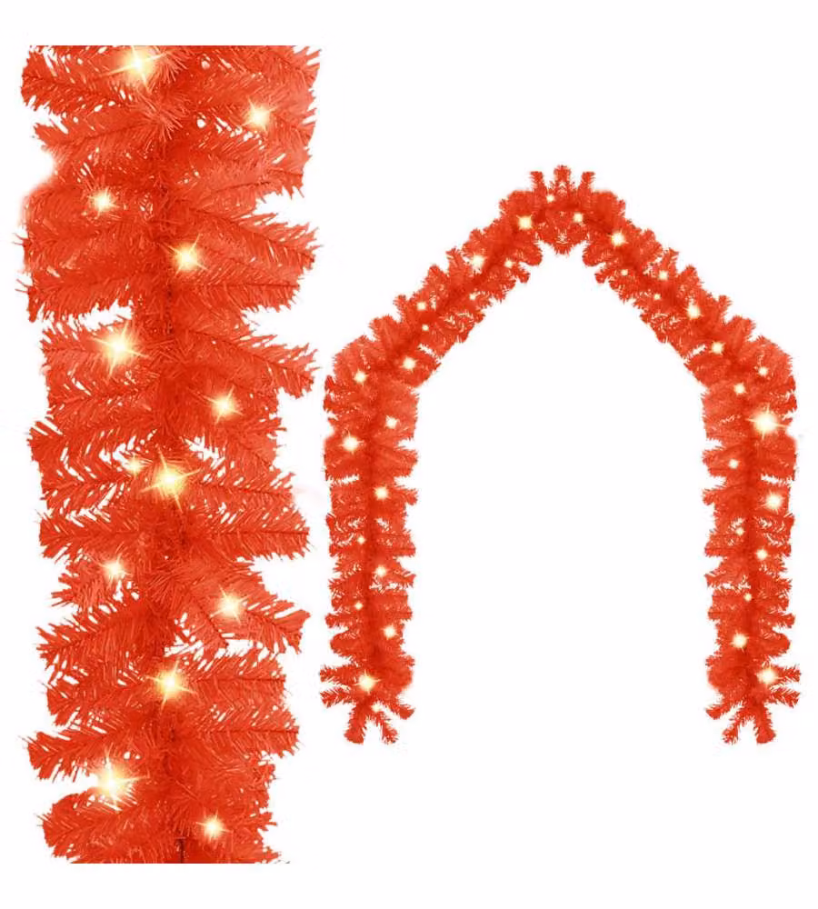 Ghirlanda Natalizia con Luci a LED 20 m Rosso