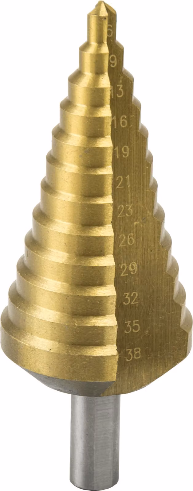 DEDRA Punta a gradino 6-38, HSS, TiN - WMST0638