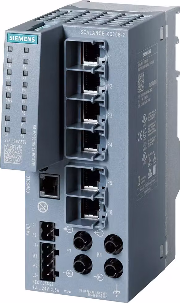 SIEMENS SIEM SCALANCE XC206-2 6GK5206-2BB00-2AC2 switch managebarer Layer 2 IE, 6x 100