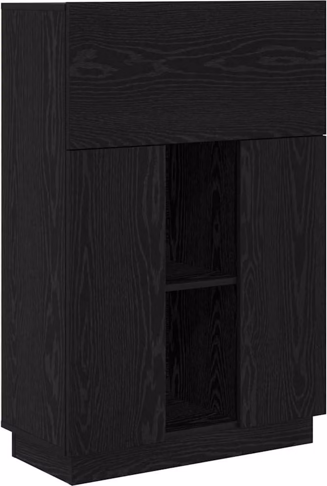Scrivania Rovere Nero 71,5 x 31,5 x 106,5 cm Legno multistrato