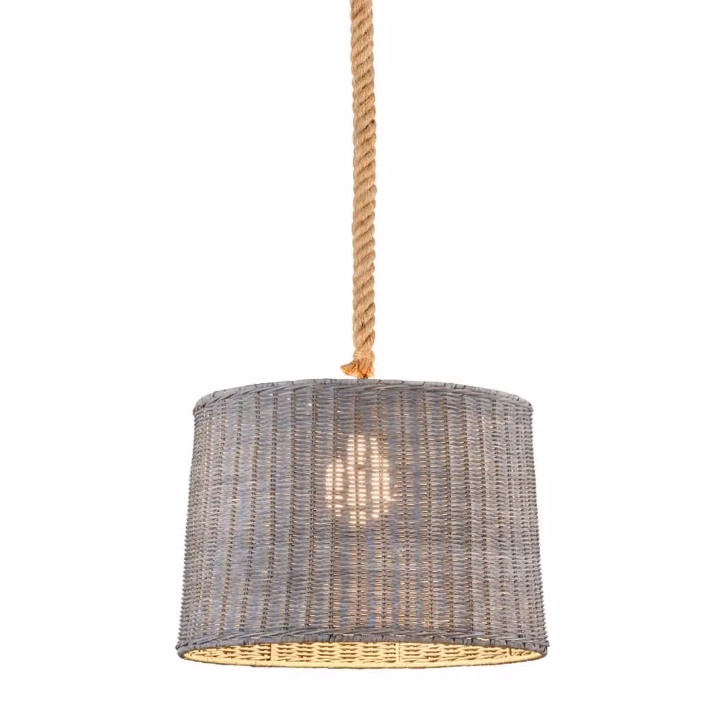 Lampada da soffitto LÚZETE Mandy in rattan e metallo, design boho rotondo, attacco E27 – 2