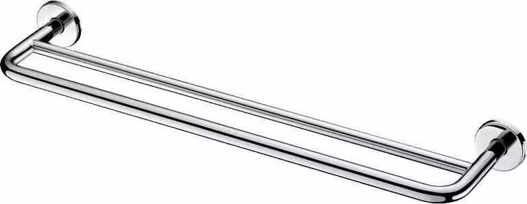 Portasciugamani Delabie 2 barre D20 L600mm, acciaio inox pol.