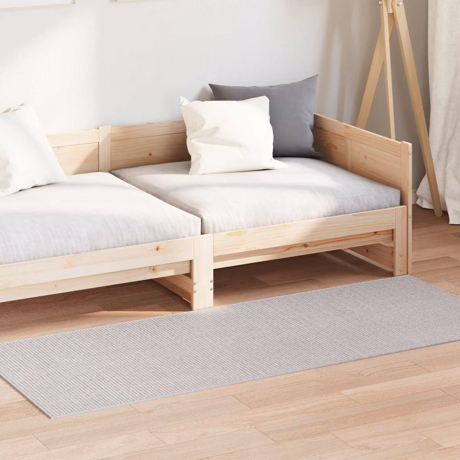 Tappeto per interni vidaXL LUGO color crema, rettangolare in poliestere, L: 200 cm, P: 80 cm