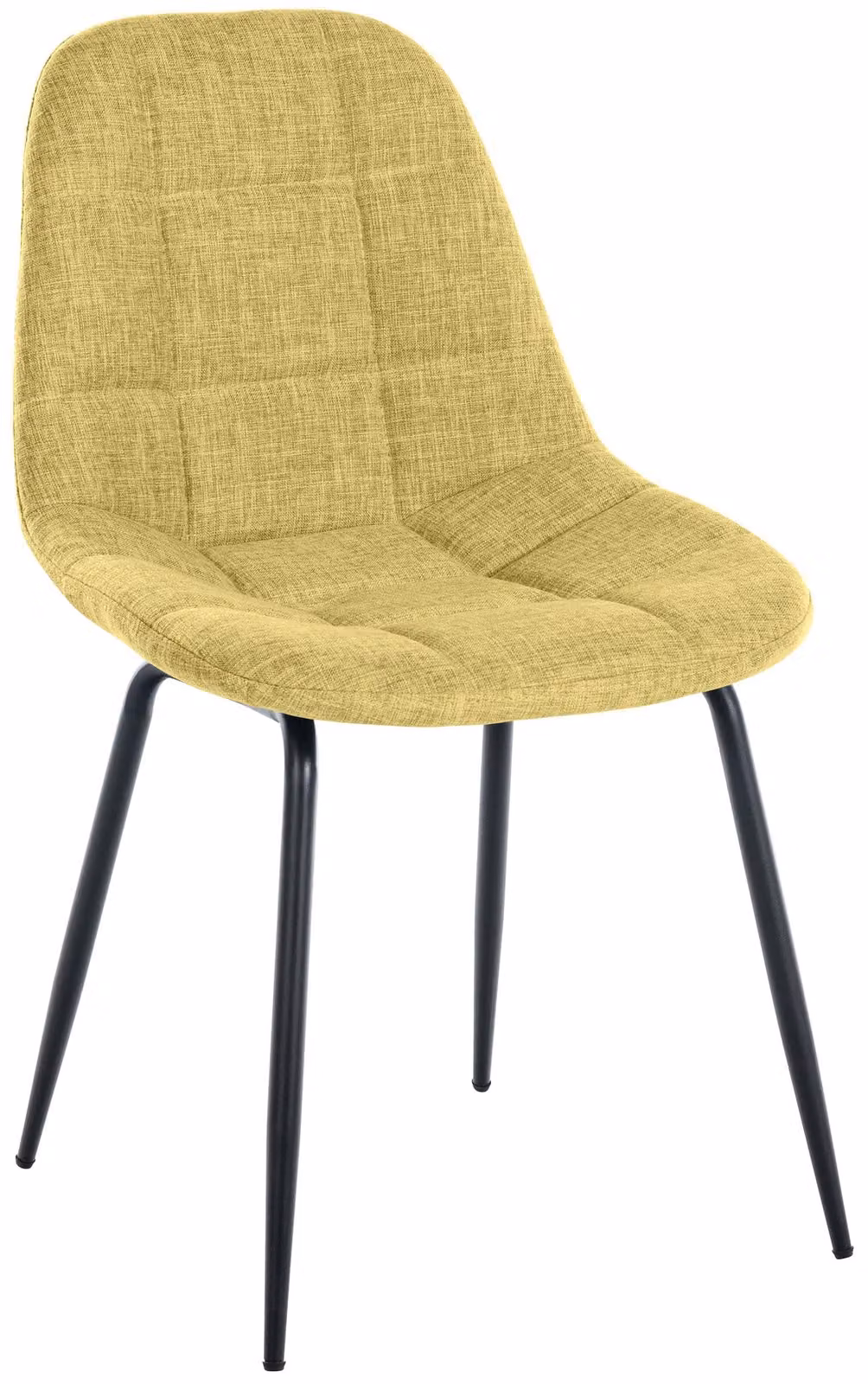 Sedia CLP Tom, con struttura in metallo e imbottitura di alta qualità, color verde chiaro. Materiale: tessuto