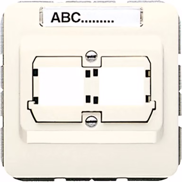 Jung 569-21ACS Copertura con campo di scrittura 6 x 37 mm bianco