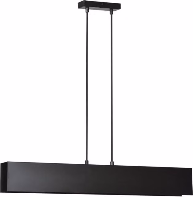 Lampadario a sospensione moderno Chong di Luceart-Classic in metallo nero con 3 luci in stile industriale