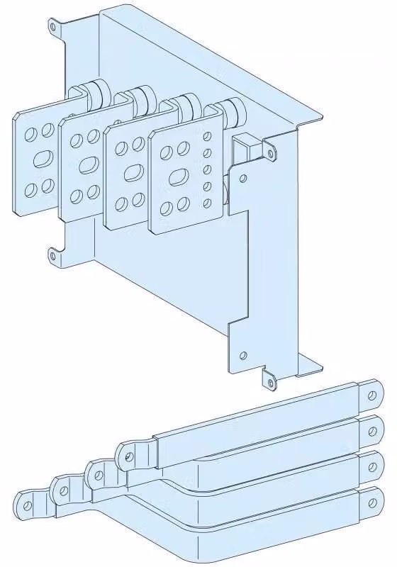 Schneider Electric PrismaSeT-P, prolunga di collegamento, ComPacT NSX/NSX Vigi400-630 a 4 poli, leva a bilanciere, montaggio fisso, orizzontale LVS04456