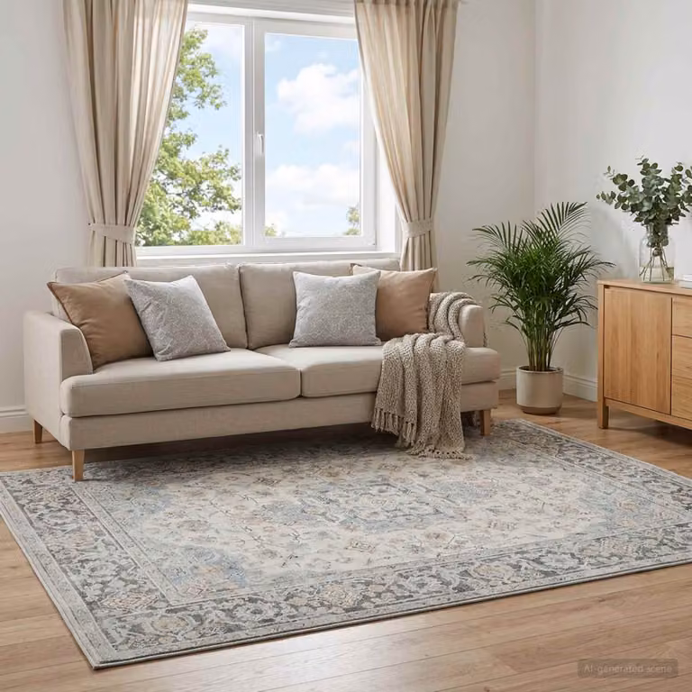 vidaXL Tappeto ORIZ Crema 80 x 150 cm 100% Poliestere