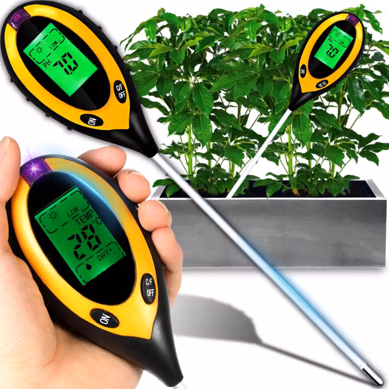Misuratore di umidità Misuratore per piante Misuratore di pH Misuratore di umidità Fattoria Terreno Tester per terreno Giardino Prato Tester di temperatura Fattoria Retoo