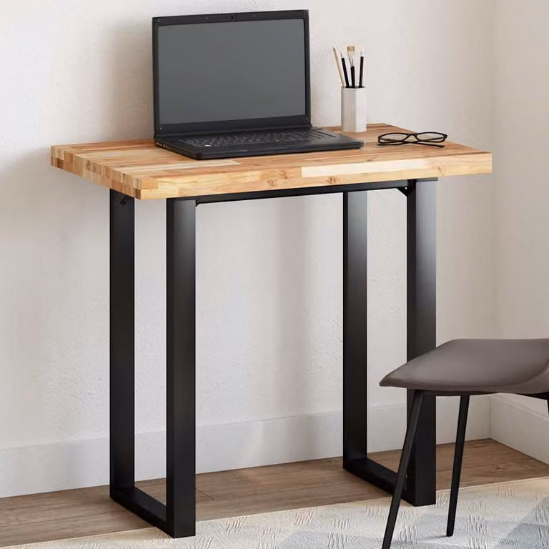 Piano Tavolo Rettangolare in Legno Massello di Acacia vidaXL, Marrone, L: 60 cm, P: 50 cm, H: 4 cm
