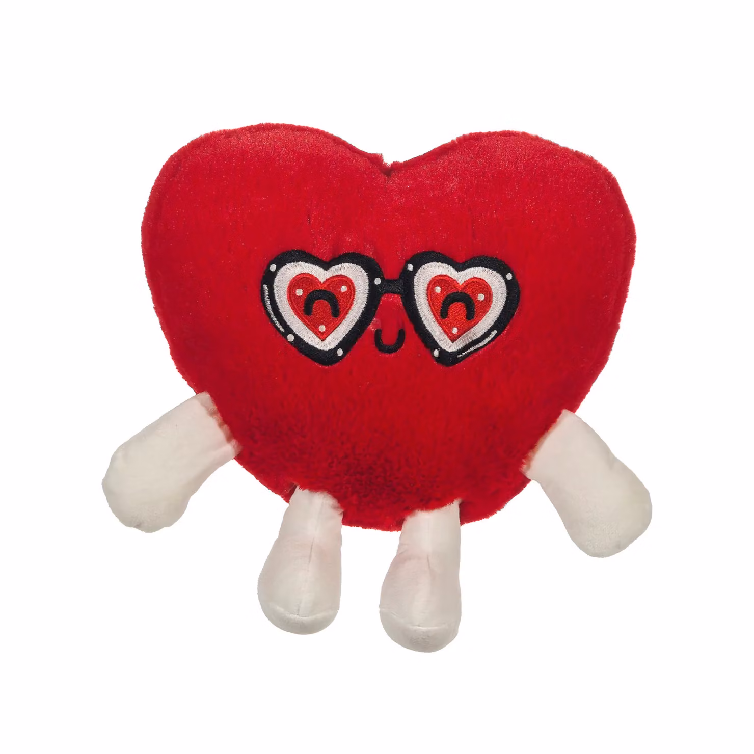 Cuscino a forma di cuore Tu Giochi Happy Valentine's Day rosso e bianco L 28 cm x P 28 cm