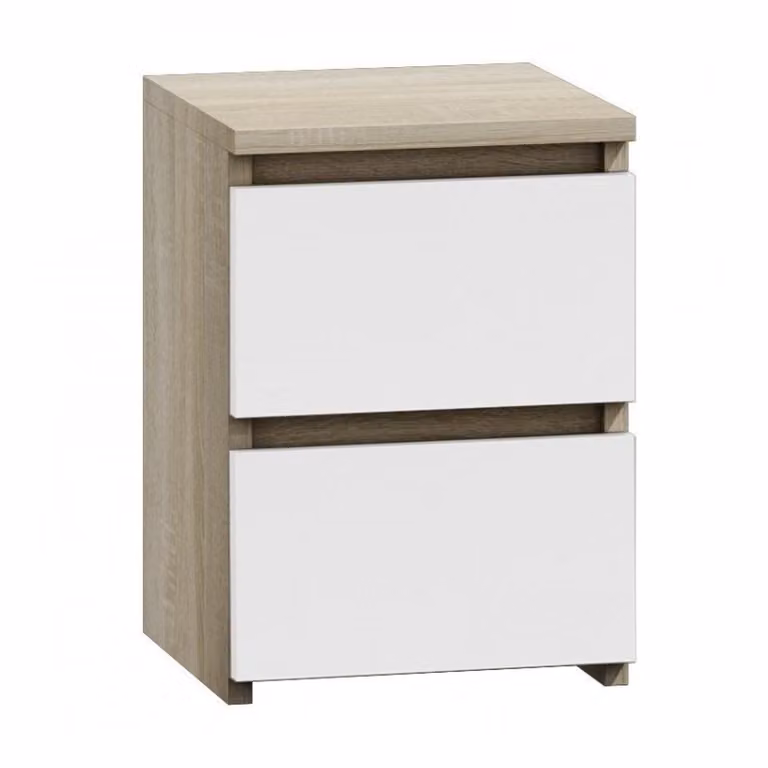 Comodino TAAVI - rovere sonoma / bianco