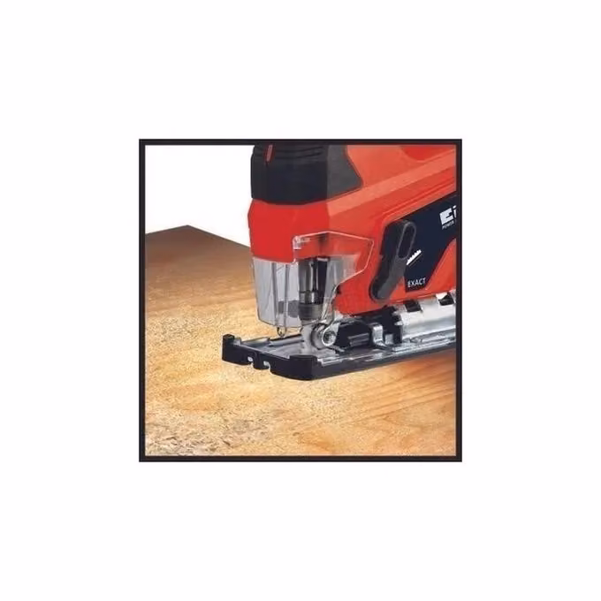 Einhell TC-JS 18 Li Seghetto alternativo a batteria 18 V con movimento pendolare e attacco aspirazione, batteria 2,5 Ah Power X-Change e valigetta inclusa, colore Nero e Rosso – 2