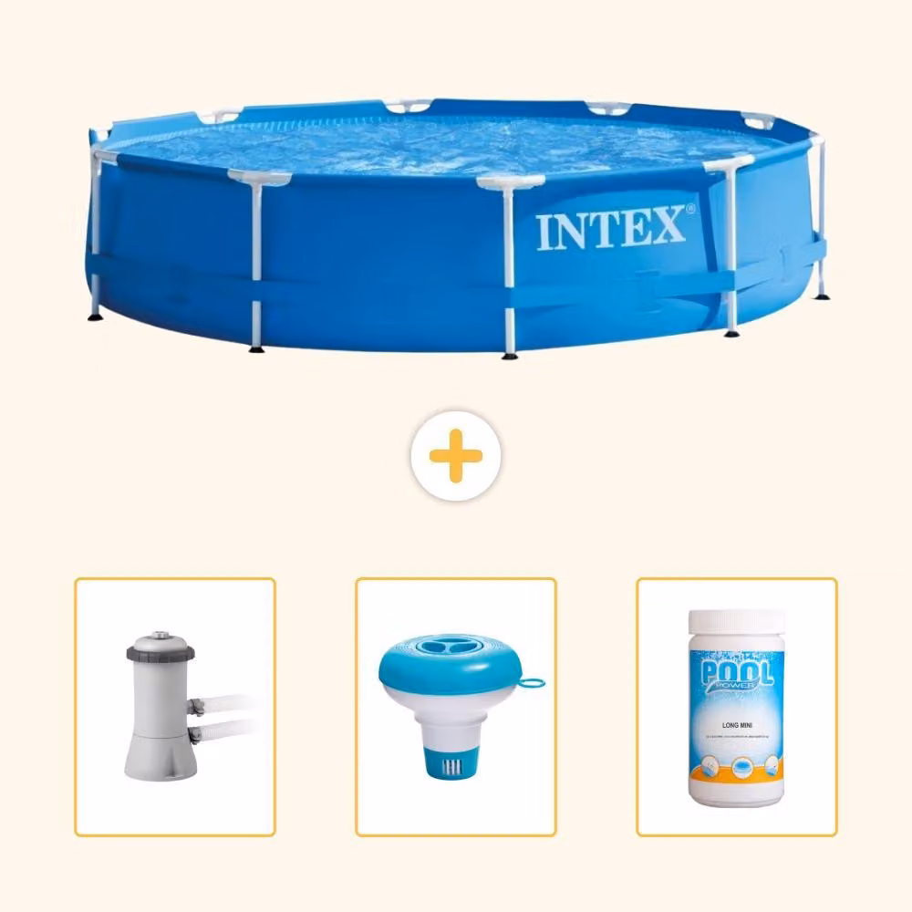 Piscina autoportante rettangolare - 366x76 cm - 4 pezzi - Modello SCB77
