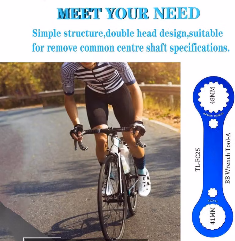 Chiave per movimento centrale della bicicletta, strumento per la riparazione del movimento centrale