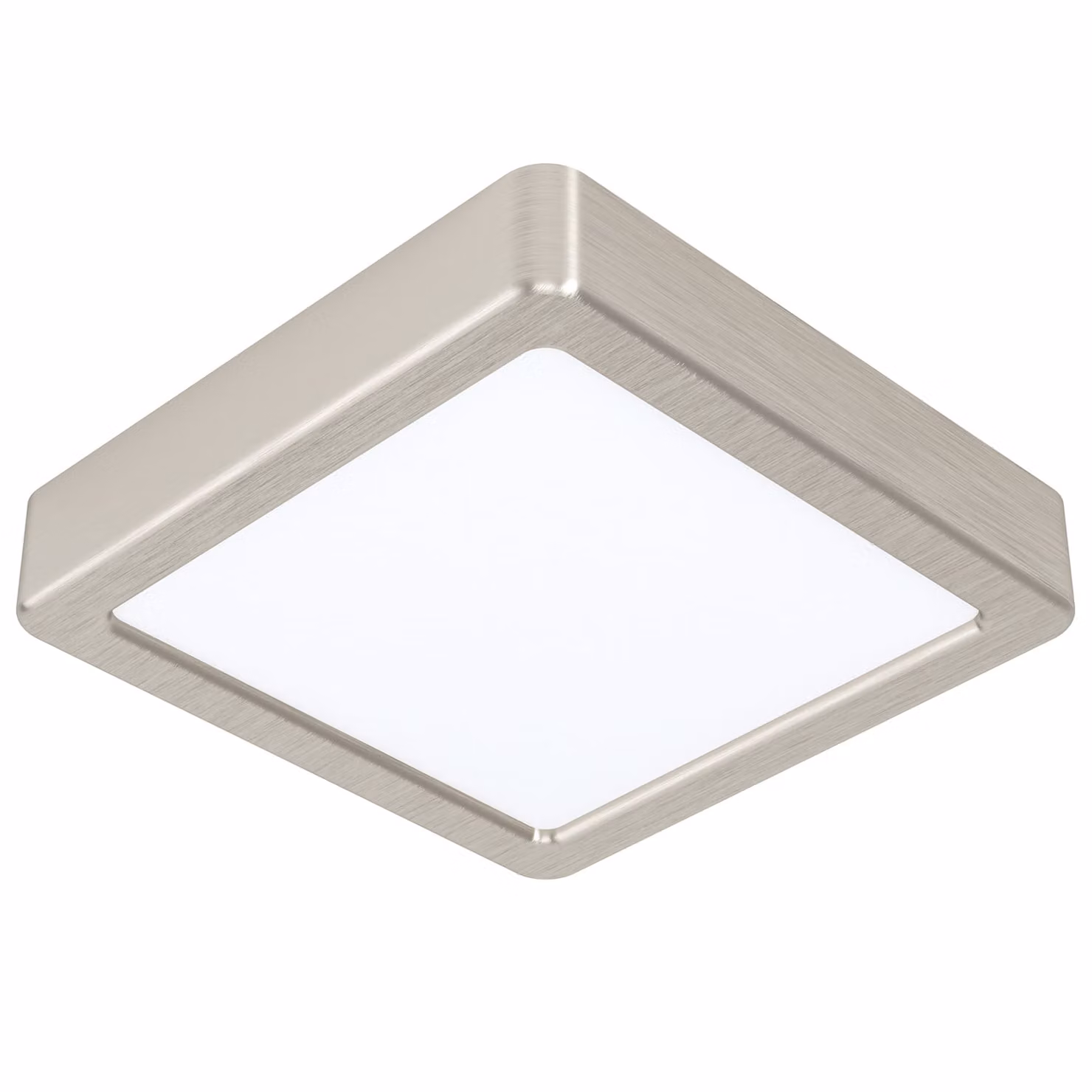 Eglo LED plafoniera a pannello Fueva 5 nichel opaco 17x17cm 12W 1350lm bianco neutro 4000K