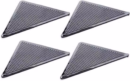 Tappetini antiscivolo - Moquette fissa - Tappetini riutilizzabili e lavabili - 5 x 5 x 5 cm - Nero