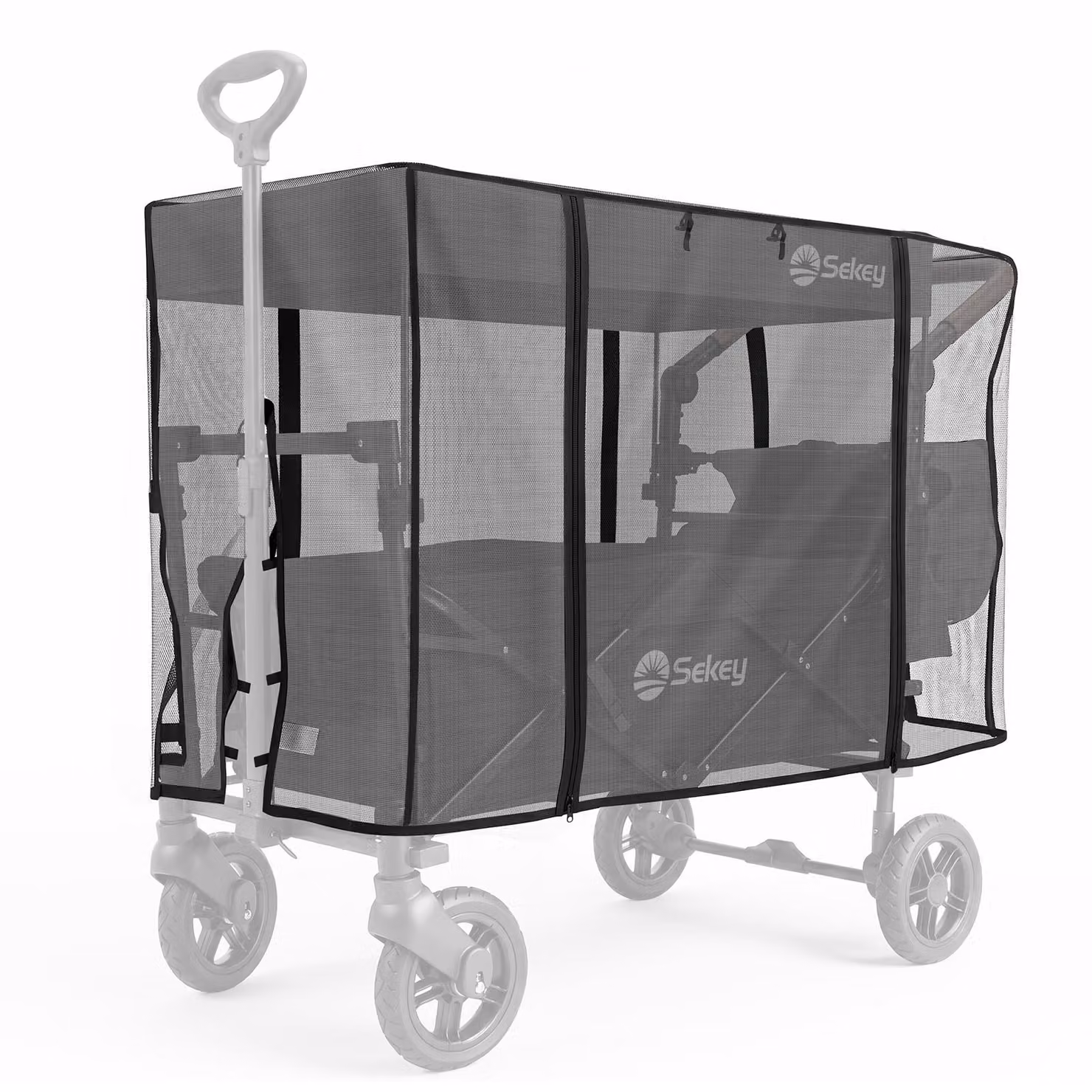 Zanzariera Sekey per carrelli con tettuccio, 110 x 60 x 75 cm
