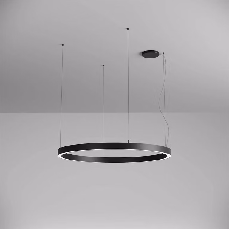 XAMBIT - Apparecchio di illuminazione a soffitto/sospensione, 75W, tecnologia DALI, 220-240V AC, diametro esterno 1200 mm, grado di protezione IP20, angolo di emissione 105°