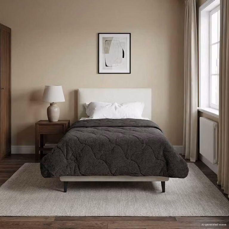 vidaXL Piumone Invernale Antracite in Microfibra Traspirabile e Reversibile L: 155 cm x P: 200 cm