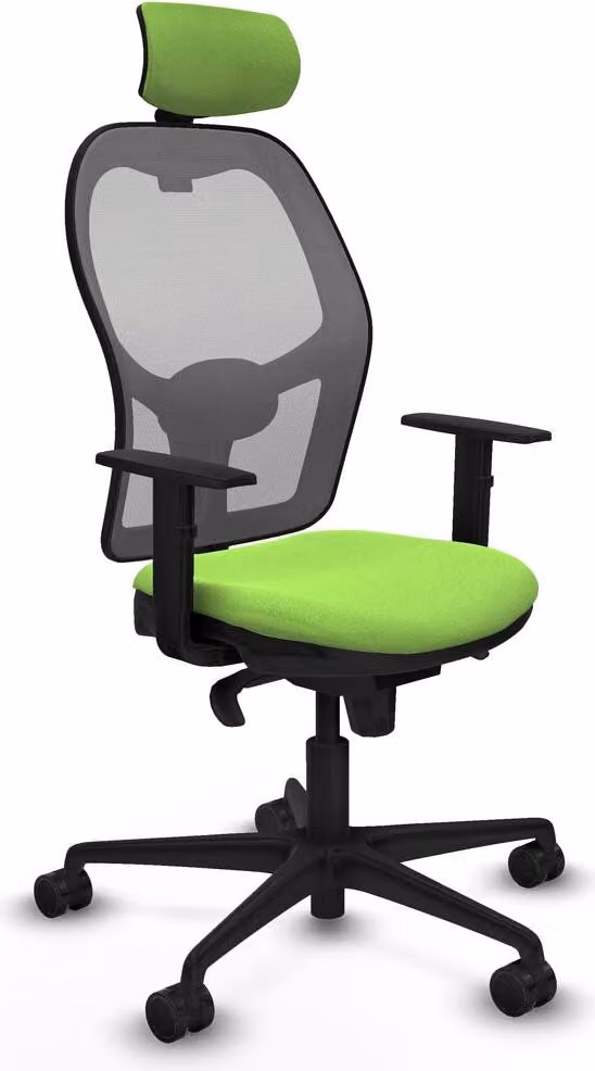 Sedia da ufficio con poggiatesta Piqueras y Crespo 1D036N2 Colore Pistacchio