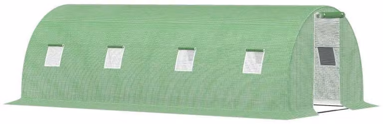 Serra in policarbonato, dimensioni 6 x 3 metri - Serra da giardino | Colore: Verde | Dimensioni: 300x600x200 cm