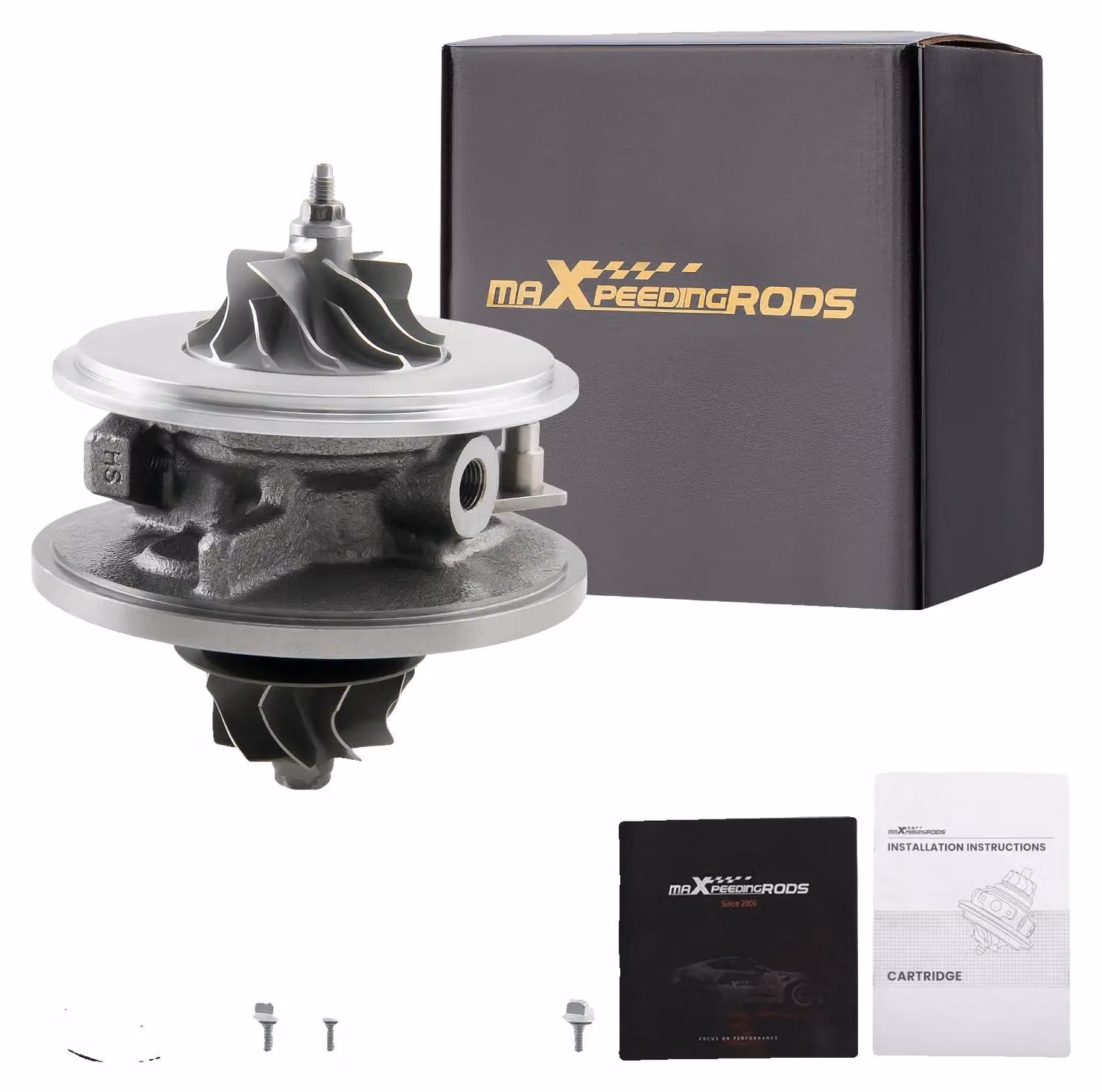 Turbocompressore, struttura in metallo, lunghezza 15 cm, larghezza 15 cm, altezza 15 cm, peso 1560 g
