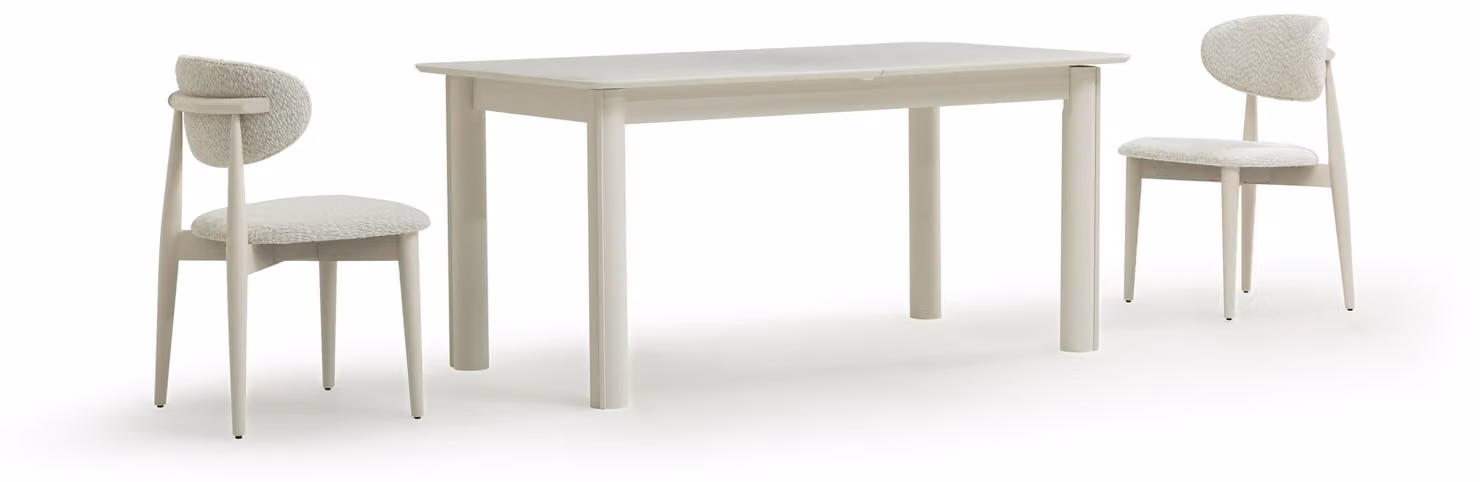 Set da pranzo 5 pezzi – Tavolo da pranzo e 4 sedie in stile moderno