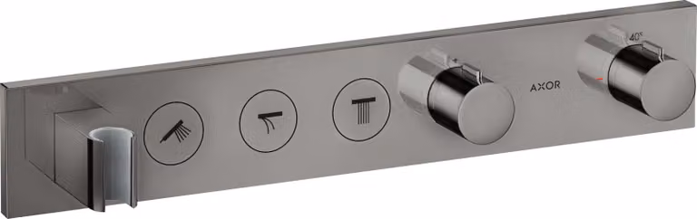 hansgrohe AXOR ShowerSolutions module de thermostat Select 530/90, encastré, 3 consommateurs, set complet, 18356330, 18356330