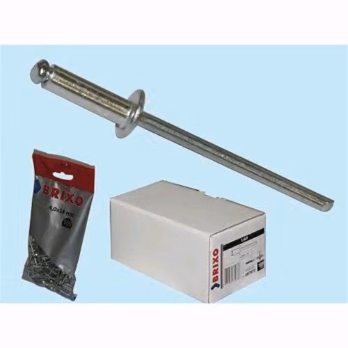 Rivetti Brixo Alluminio - Ã˜ mm. 4,8 - L. mm. 25 - Conf. scatola 500 pz.