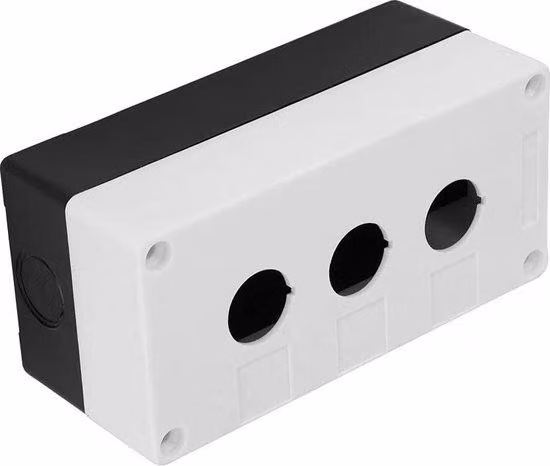 Scatola protettiva da 22 mm a 3 fori, impermeabile e resistente alla polvere, bianca