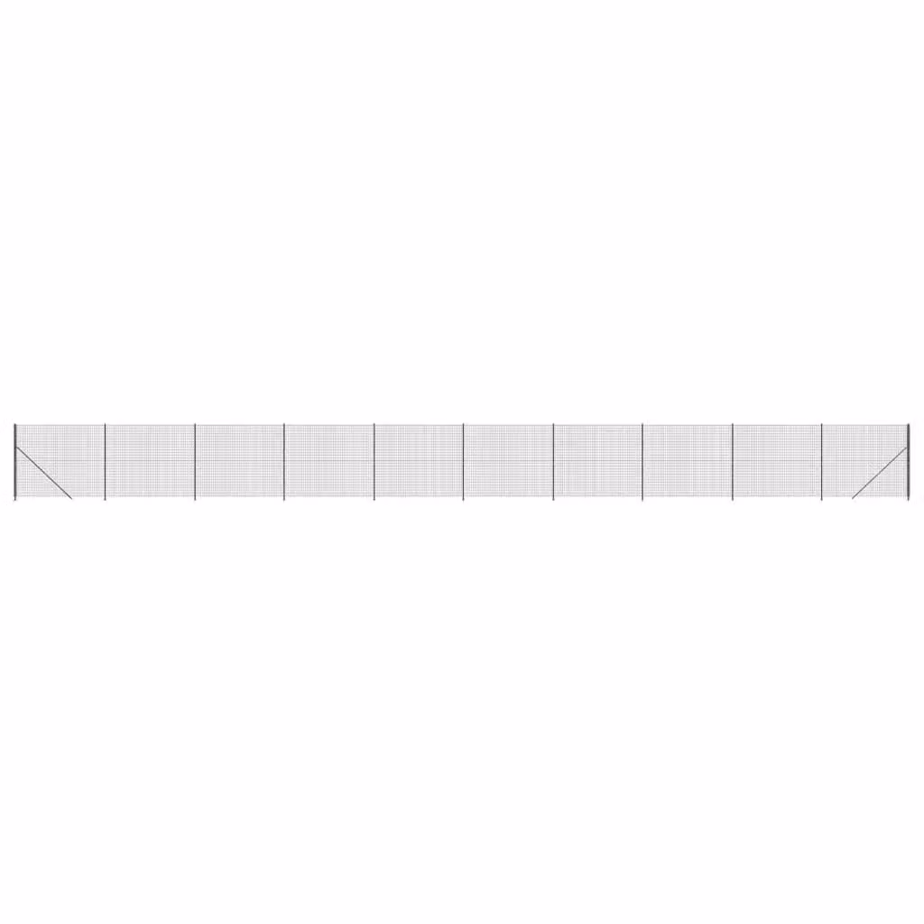 Recinzione Metallica con Flangia Antracite 1,6x25 m
