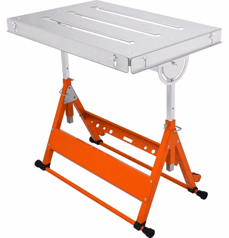Tavolo pieghevole - Superficie di lavoro: 76,2 x 50,8 cm - Capacità di carico: 181 kg - Acciaio al carbonio - Angolazione regolabile