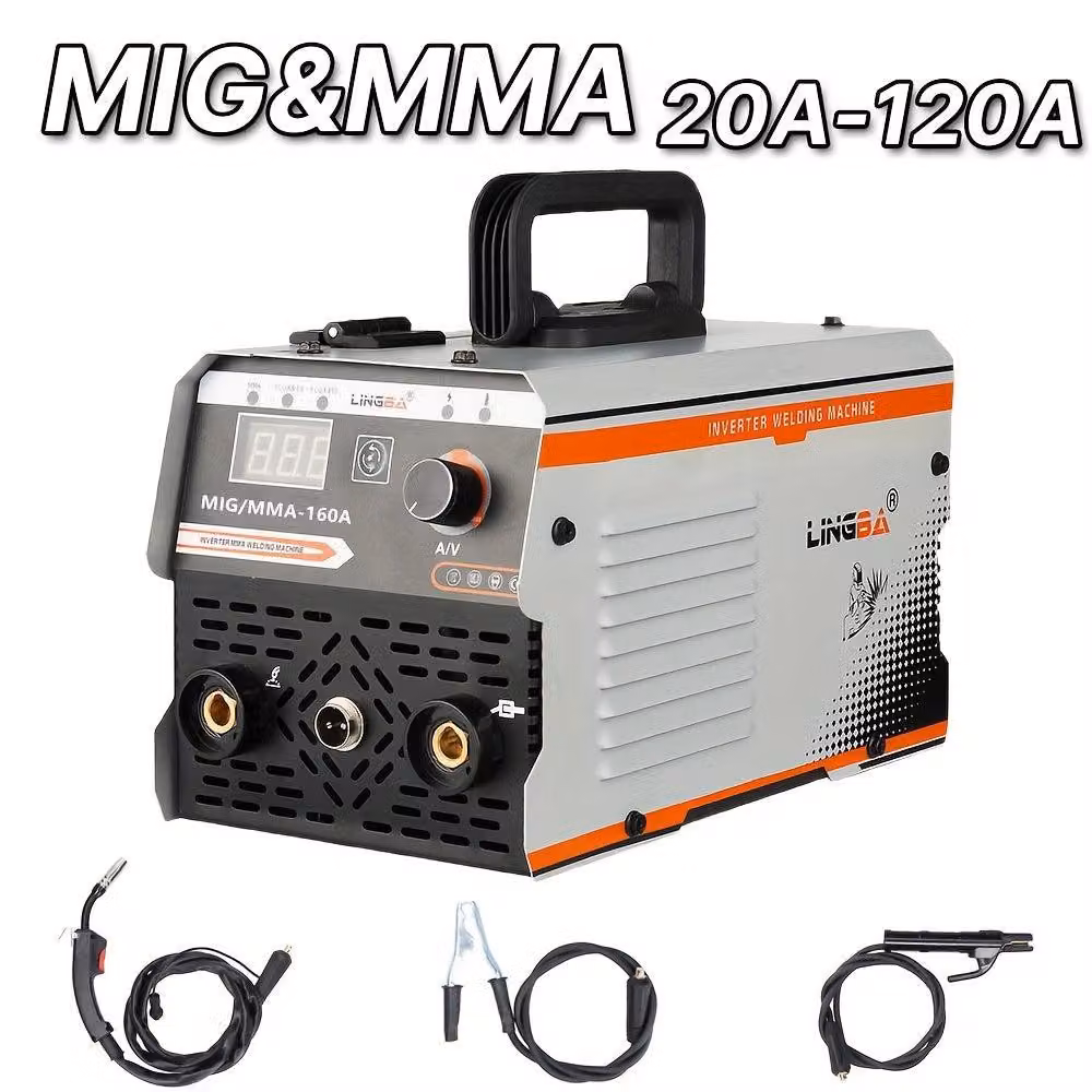 Saldatrice multifunzione – 2 in 1: MIG e MMA – Inverter – Portatile, 20-120A – Tecnologia IGBT
