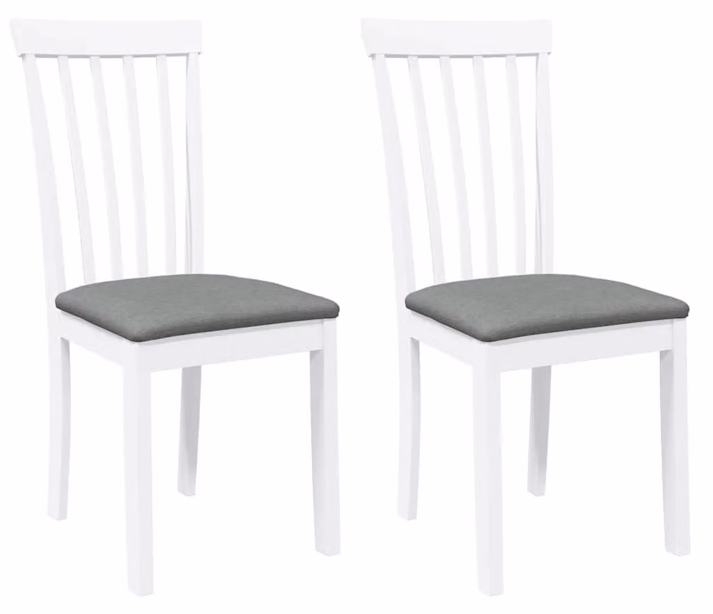 Sedie da pranzo imbottite, set da 2