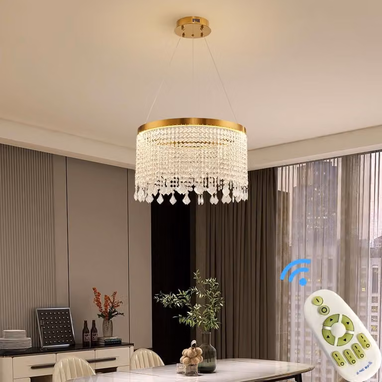 Lampada a sospensione a LED Plafoniera 2022-500 Lampada con telecomando Colore della luce/luminosità regolabile dimmerabile Luce LED da soggiorno Lampada da soffitto Plafoniera a LED