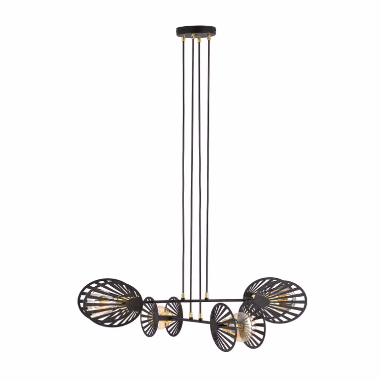 Lampadario Emibig 4xE27 60W PLAYA 4 BLACK 1146/4
