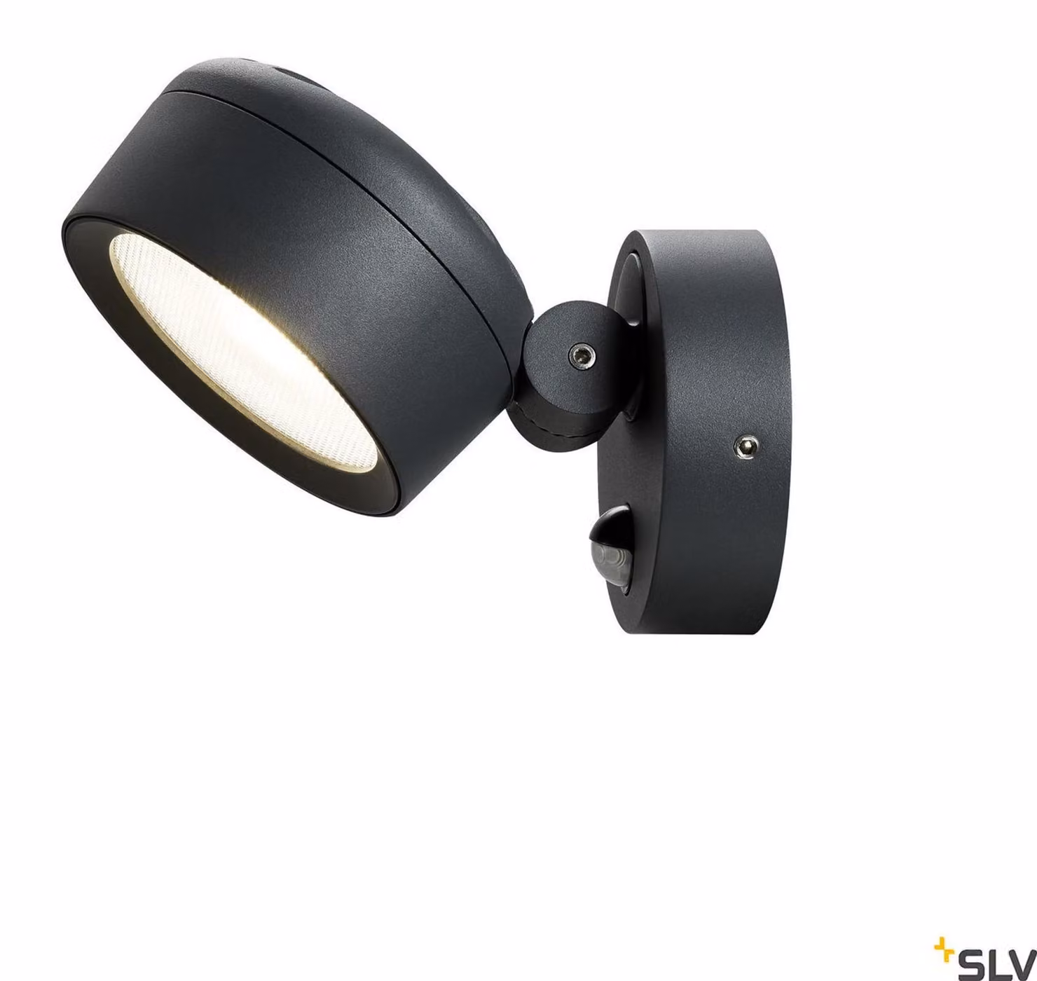 Eskina Spot Sensor LED applique IP54 dimmerabile orientabile antracite con rilevatore di movimento