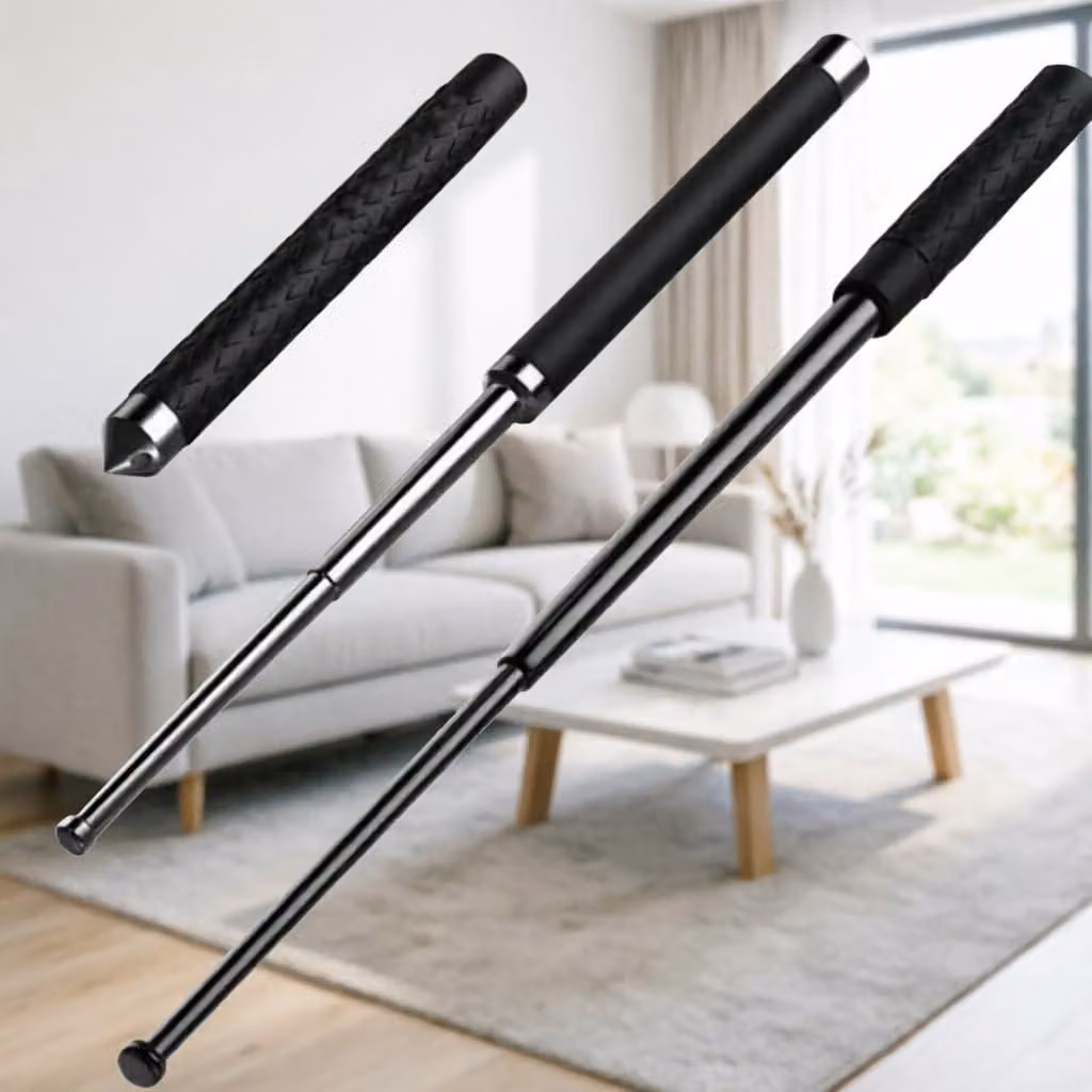 Mocio per la pulizia, telescopico, compatto, 24 cm, 0,3 kg, nero