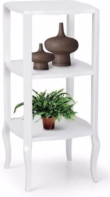 Libreria in legno e MDF con 2 vani laccato bianco opaco Mobili 2G L/P/H: 36 x 36 x 79 cm