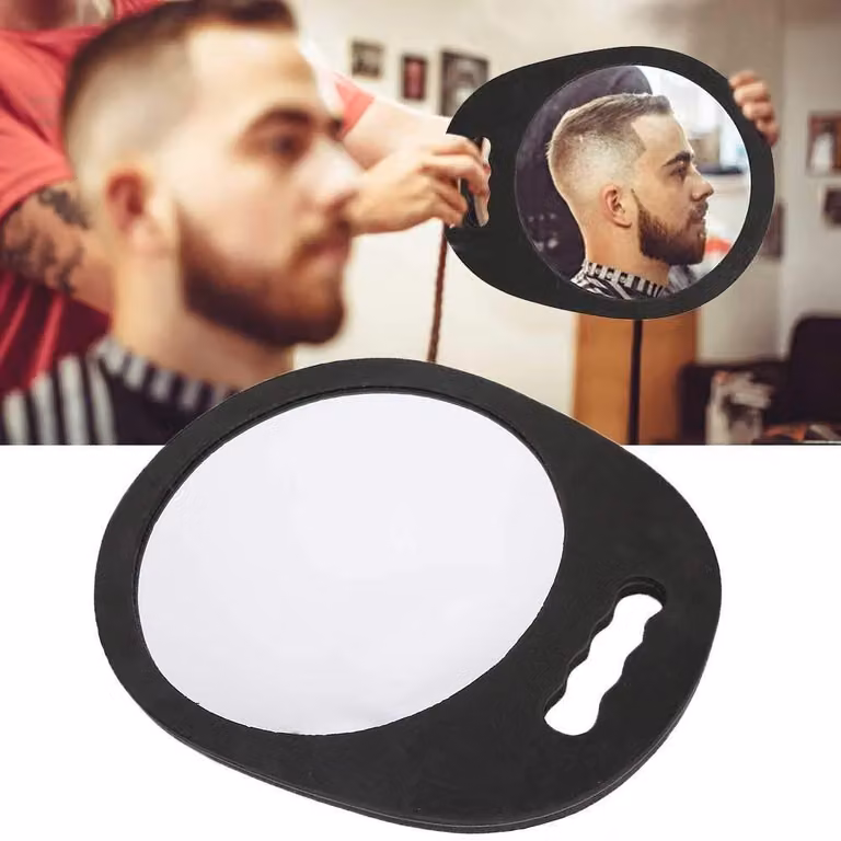Specchio per il trucco di alta qualità, realizzato in EVA. Specchio portatile, antiscivolo, resistente e dal design ergonomico, ideale per l'applicazione del trucco