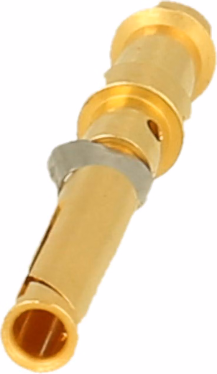 HARTING D-HMC-Crimkontakt Presa di contatto (F) 0,14 mm² - 0,37 mm² AWG26 - AWG22 oro, 1 pezzo Materiale lega di rame - 1
