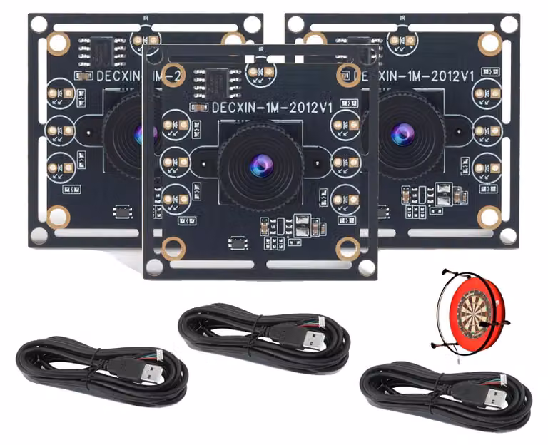Modulo fotocamera USB, angolo di visione ampio di 100°, risoluzione 1280x720, prestazioni a 30 fotogrammi al secondo, interfaccia USB 2.0, temperatura di esercizio da -40°C a +85°C