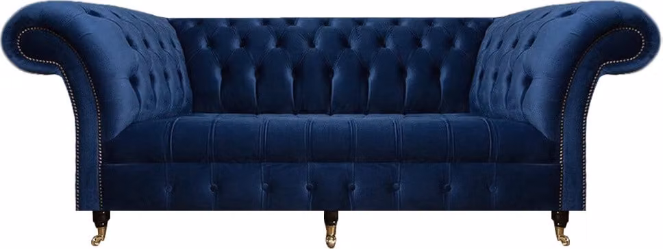 Chesterfield Textil Sofa Dreisitzer Couch Polstermöbel Polstersitz Einrichtung