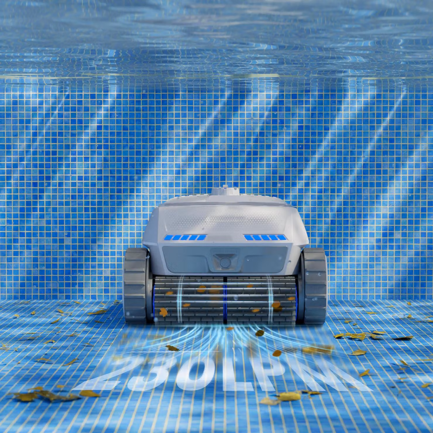 Aspirapolvere per piscine - Capacità di salire sulle pareti fino a 90° e controllo tramite app - Batteria al litio - Filtro da 4 litri