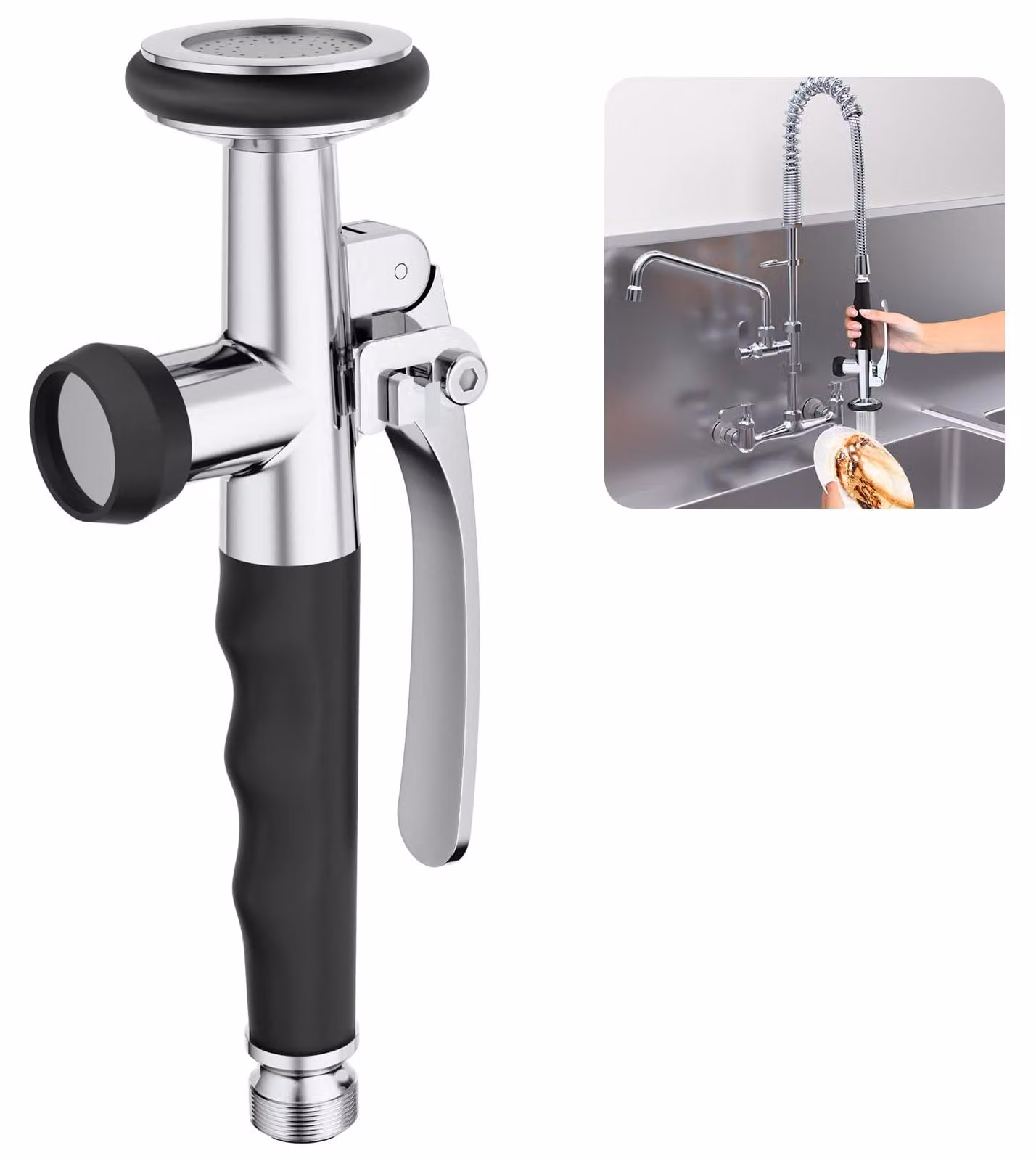 Rubinetto per lavaggio gastroscopico, in ottone, da 1/2 pollice, con supporto